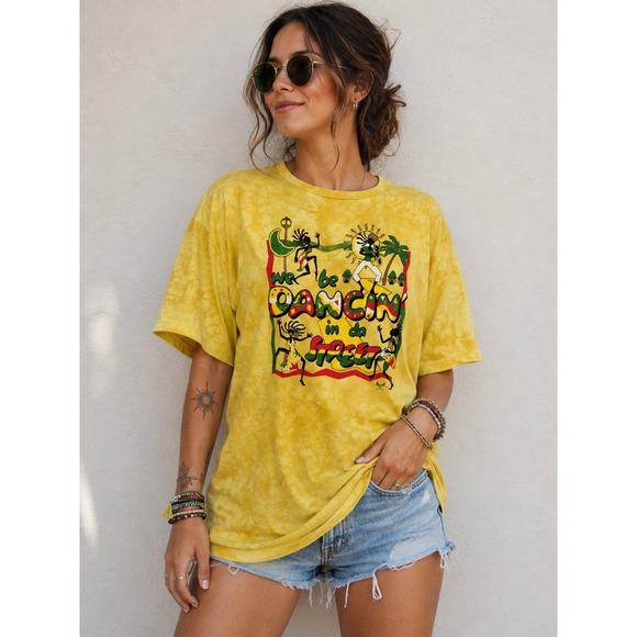 Fast Other - Vintage 1997 We Be Dancin In Da Street Tie Dye T Shirt One Size Reggae Jamaica